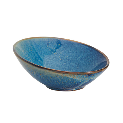 Starlit Pho Bowl, 8'' dia., round, slanted,  vitrified porcelain, blue