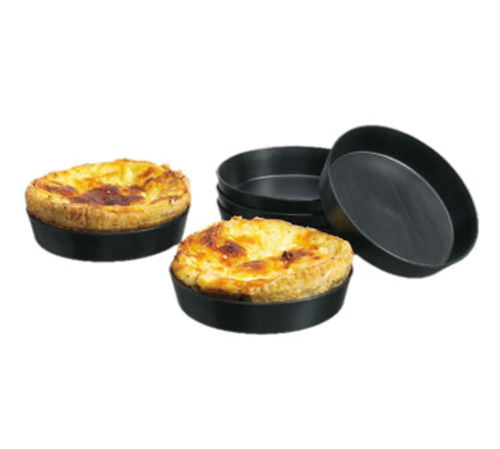 Exoglass Quiche Mold, 4-3/4'' dia. x 3/4''H, round, non-stick surface, non-deformable, heat resistant from -4F to 482F, dishwasher safe, composite material, made in France (pack of 12)