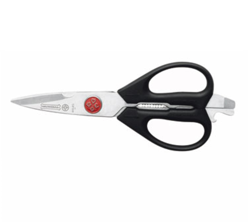 Take-A-Part Kitchen Shears, 8'', stainless steel blades, black plastic handles (blister pack)