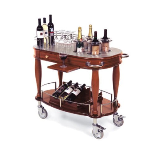 Wine Cart-bordeaux 21-5/8''D X 39-3/8''W X 36-3/4''H