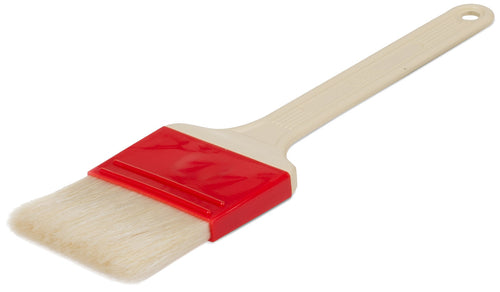 Thermohauser Pastry Brush, 9-1/2''L overall, 2-3/8'' wide bristle, flat, red/white plastic handle