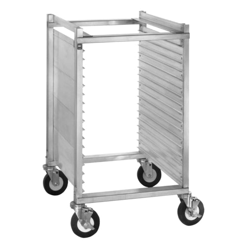 Utility Rack, mobile, half-size, accepts 18'' x 26'' pans or plastic food boxes, 15 pan capacity,