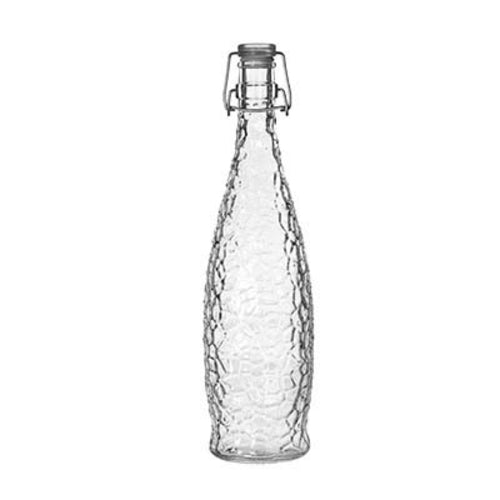 Glacier Bottle 1 Liter (33-7/8 Oz.) Clear Clamp Top Lip