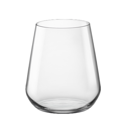 Water Glass, 11-1/2 oz., (H 3-3/4''; M 3-1/4''; T 2-3/8''; B 2'') stemless, Bormioli Rocco, Inalto Uno
