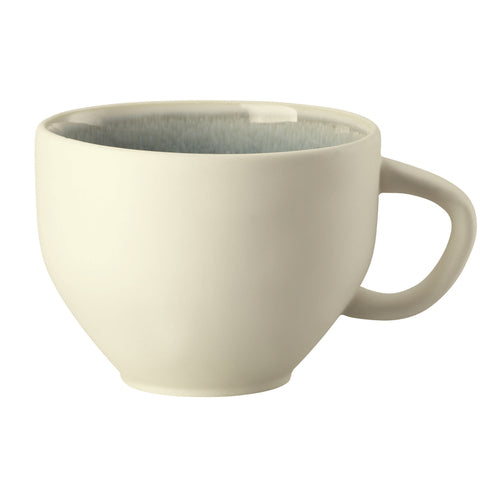 Combi Cup, 11 oz., 3-3/4'', with handle, stoneware/reactive glaze, Rosenthal, Junto, aquamarine