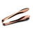 EZ Use Banquet Serving Tongs, 9-1/4'', hollow cool handle, 18/8 stainless steel, PVD coated, rose gold, mirror finish