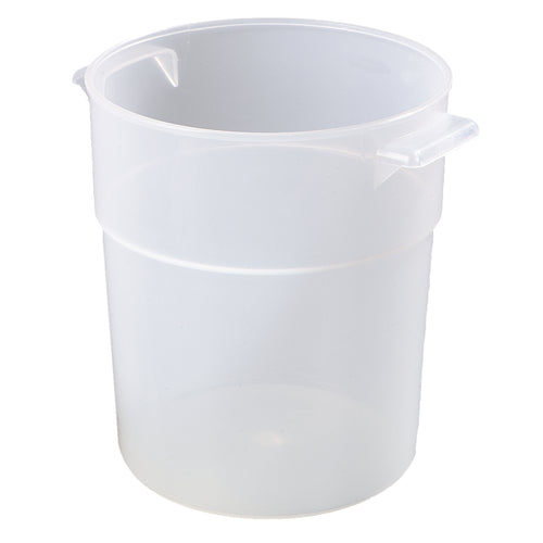 Bain Marie Container, 3-1/2 qt., round, molded-in handles,  translucent, NSF