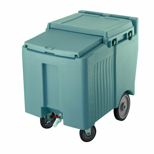 SlidingLid Ice Caddy, mobile, 29-1/4''H, 125 lb. capacity, slate blue, NSF