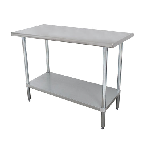 Work Table 24''W X 30''D 16 Gauge 304 Stainless Steel Top