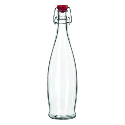 Water Bottle 1 Liter (33-7/8 Oz.) With Red Wire Bail Lid