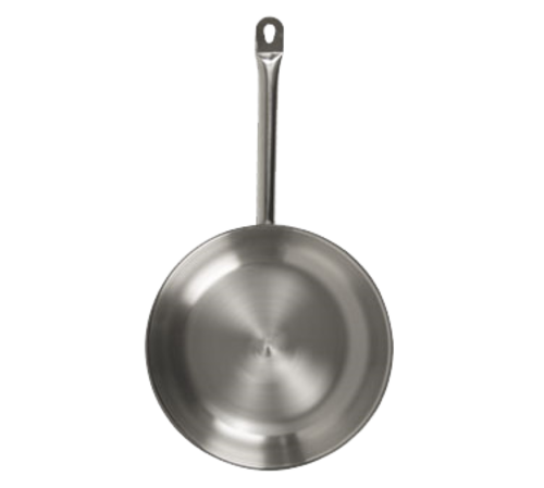 Optio Fry Pan, 12-1/2'' dia., 2-1/4'' deep, induction ready, welded handle, 21-gauge, stainless steel, 1/4'' thick aluminum-clad bottom, NSF