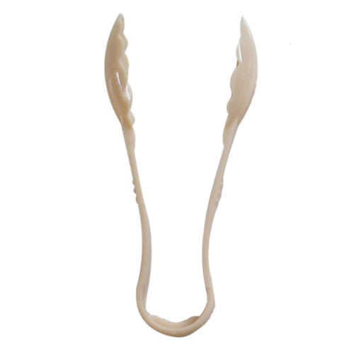 Serving Tongs, 12'', scallop, dishwasher safe, polycarbonate, beige, NSF