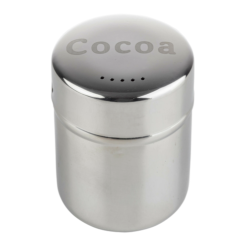 Shaker, 6 oz., ''Cocoa'' imprint, dishwasher safe, stainless steel