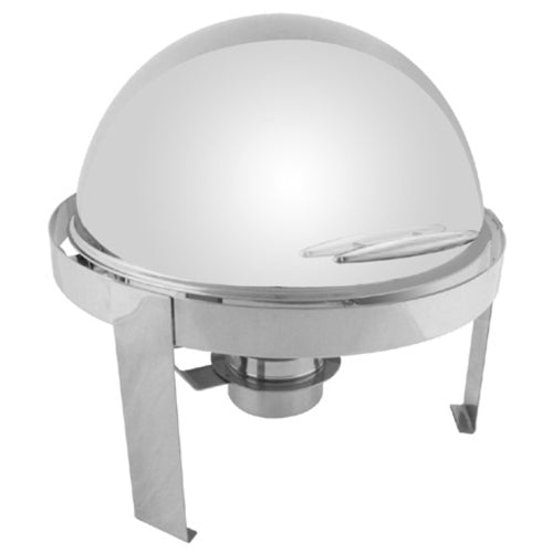 6 QT ROUND ROLL TOP STAINLESS STEEL HANDLE
