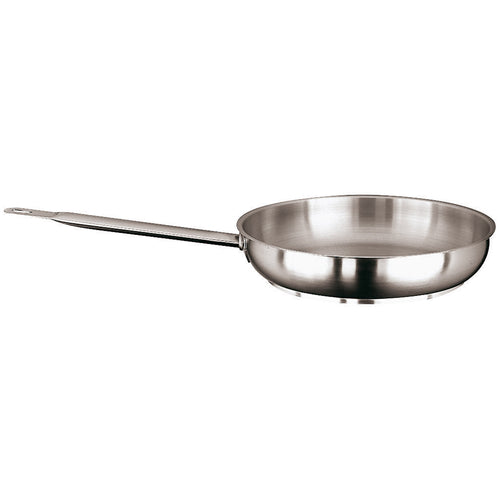 Frying Pan, 9-1/2'' dia. x 2''H, stainless steel & aluminum, induction ready, riveted hollow handle, Paderno, Grand Gourmet, NSF