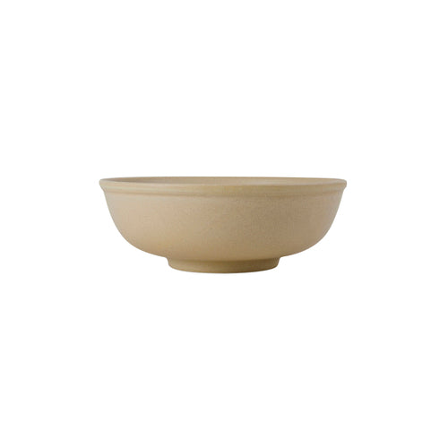 Menudo Bowl, 35 oz., 7-5/8'' dia. x 2-3/4''H, round, embossed,  oven proof, fully vitrified, lead-free, porcelain, TuxTrendz, Zion, matte beige