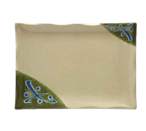 Traditional Plate, 8'' x 5-1/2'', rectangular, break-resistant, dishwasher safe, melamine, NSF