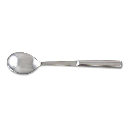 Elite Serving Spoon, 11-4/5''L, solid, one-piece, hollow handle, 2.5 mm thickness, stainless steel, mirror finish