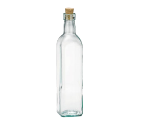 16 oz Prima Oil & Vinegar Bottle with Cork Stopper