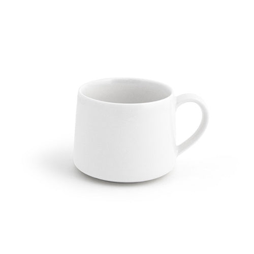 Kiln Cup, 10 oz., 3-3/4'' dia. x 3''H, porcelain, glazed finish, white
