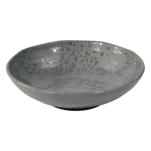 Mineral Agate Gray Crackle Bowl