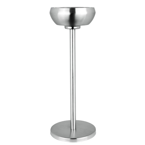 Wine Stand, 10-1/4'' x 9-1/2'' x 28''H, stainless steel, Creations