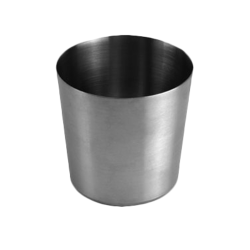 13 OZ, 3 3/8''X 3 3/8''H FRENCH FRY CUP, STAINLESS STEEL,  SATIN FINISHED