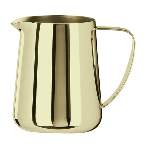 Cappuccino Milk Pot, 30-3/8 oz, with handle, 18/10 stainless steel, PVD coating, Arthur Krupp, AK 662 PVD Champagne