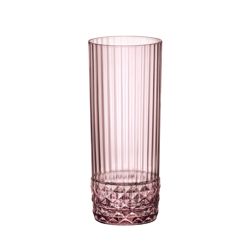 Long Drink Glass, 13-2/3 oz., lilac rose, Bormioli Rocco, America 20s