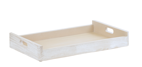 Accent Tray, 23-1/4''W x 14-1/2''D x 3-1/4''H, rectangular, white-washed pine wood, Newport