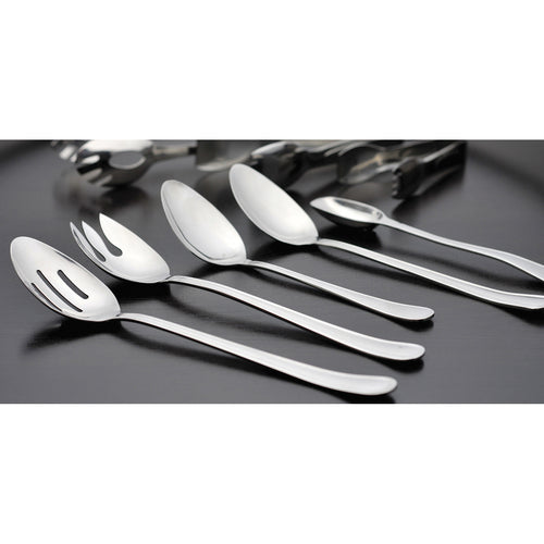 Spork, 11-1/2'', slotted, 18/8 stainless steel, mirror finish