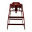 High Chair, 19-5/8''W x 19-3/4''D x 29''H,  mahogany, ASTM rated, assembled.