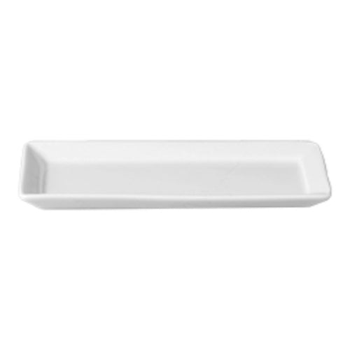 Mini Max Tray, 9-1/2'' x 3-3/4'', rectangular, dishwasher & microwave safe, porcelain, white