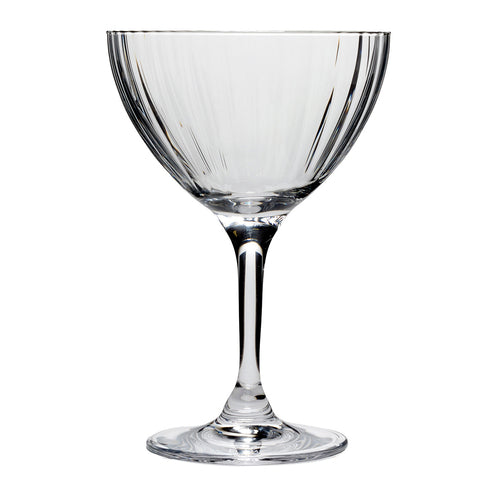 Cocktail/Martini Glass, 8 oz., (5-3/4''H, 3-3/4'' T, 3-3/4'' M, 2-7/8'' B) paneled bowl, Minners Classic Cocktails, Optic