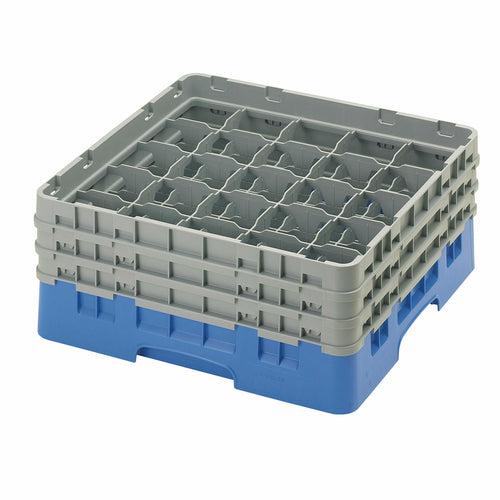 Camrack Glass Rack, With (3) Soft Gray Extenders, Full Size, 19-3/4'' X 19-3/4'' X 8-7/8'' Blue