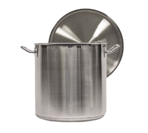 Optio Stock Pot with Cover, 27 quart, 12-1/2'' dia., 12-1/2'' deep, induction ready, stainless steel, NSF