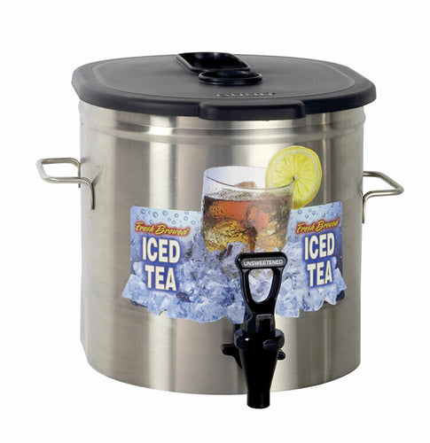 TDO-3.5 Iced Tea Dispenser, low profile, 3.5 gallon capacity, brew-through plastic lid