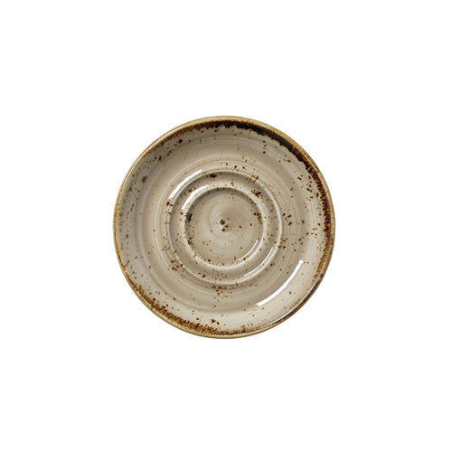 Saucer, 4-5/8'' dia., round, double well, vitrified ceramic, Steelite Performance, Craft Porcini