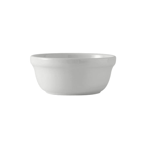 Casserole Dish, 10 oz., 5-1/4'' dia. x 2''H, round, without lid,  fully vitrified, lead-free, ceramic, DuraTux, White