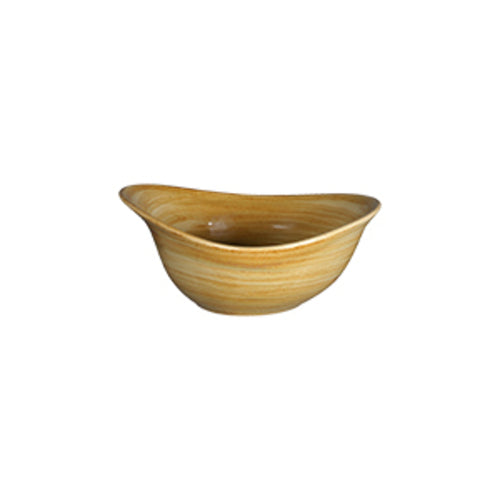 Spot Bowl, 17.58 oz., 7-1/10'' dia., organic shape, deep, porcelain, garnet