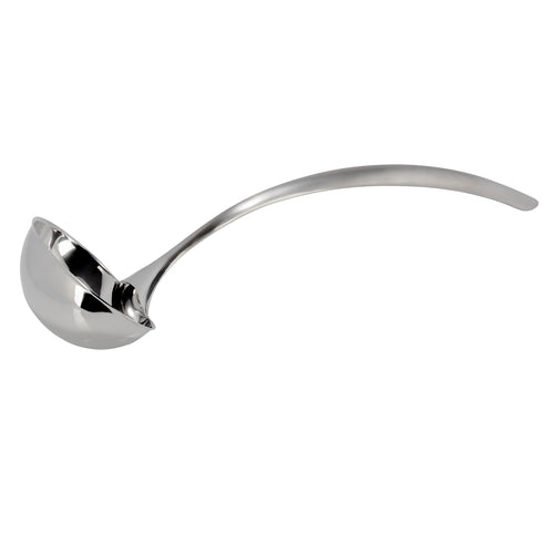 EZ Use Banquet Serving Ladle, 6 oz., 15'', hollow cool handle, 18/8 stainless steel, brush finish