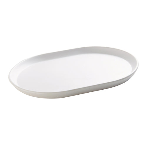 Hudson Platter, 14''W x 11-1/4''D x 1''H, stackable, melamine, white
