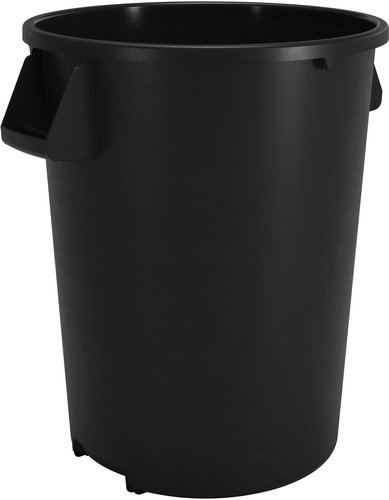 Bronco Waste Bin Trash Container, 44 gallon, 36-3/5''H x 24-1/3'' dia., round, stackable