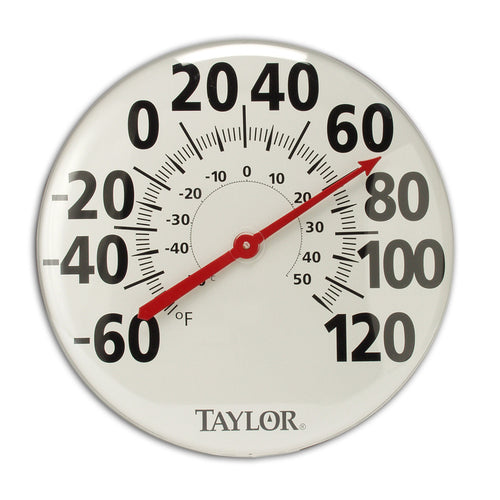 Thermometer  18'' diameter  -60 to 120F (-50 to 50 C) temperature range