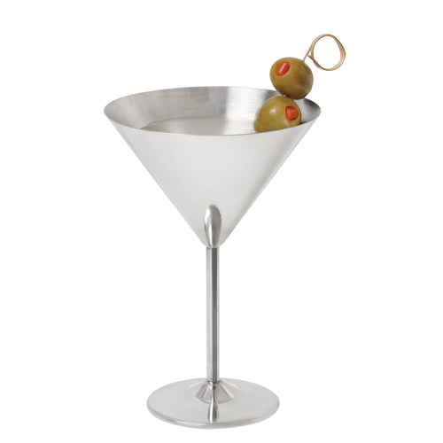 12 oz. (12.85 oz. rim-full), 4.92'' Stainless Steel Martini,