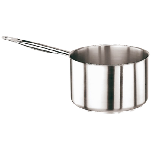 Sauce Pan, 7/8 qt., 4-3/4'' dia. x 2-3/4''H, stainless steel sandwiched around aluminum plate, without lid, induction ready, rounded welded handle, Paderno, Series 1000, NSF