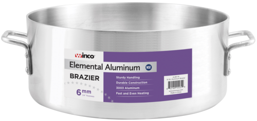 Elemental Brazier, 24 qt., 18-1/4'' x 5-3/8'', 6mm, 3003 Aluminum, NSF