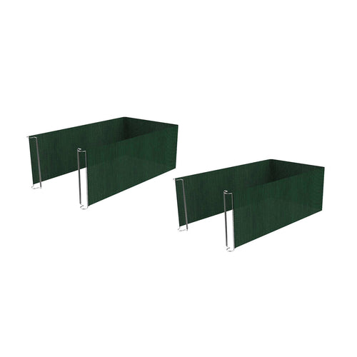 2X JUNGLE-GREEN STORAGE QUICK COVER FOR ROLLIN SERVICE CART