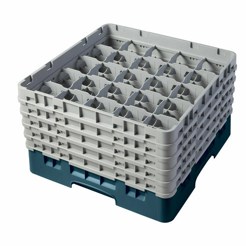 Camrack Glass Rack, With (5) Soft Gray Extenders, Full Size, 19-3/4'' X 19-3/4'' X 12-1/8'' Teal