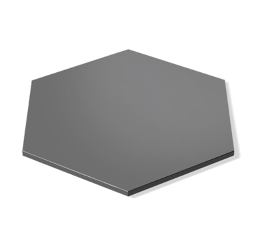 Honeycomb Display Surface, small, 14'' dia., hexagonal, flat, acrylic, black